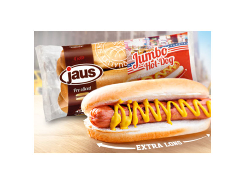 Jumbo hot-dog kifle