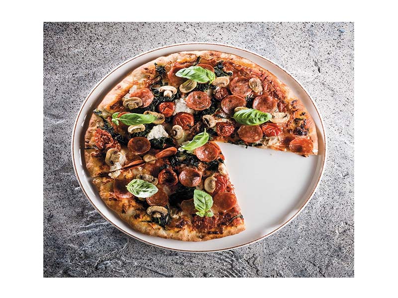 Bonna retro pizza plate